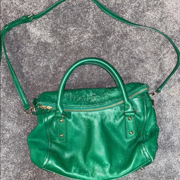 Kate Spade Emerald Green Crossbody Leather Bag - Picture 1 of 4